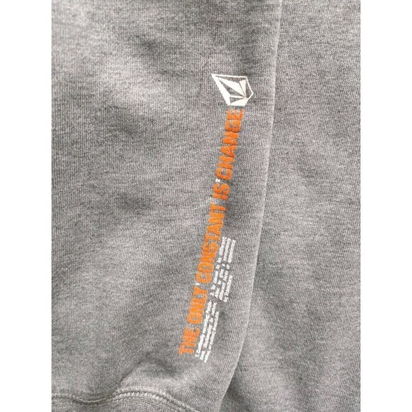 Y2K Volcom Hoodie Men's Size Large Gray Pullover Long Sleeve - Picture 8 of 10